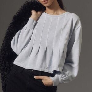 Pilcro Sky Blue Organic Cotton Knit Top